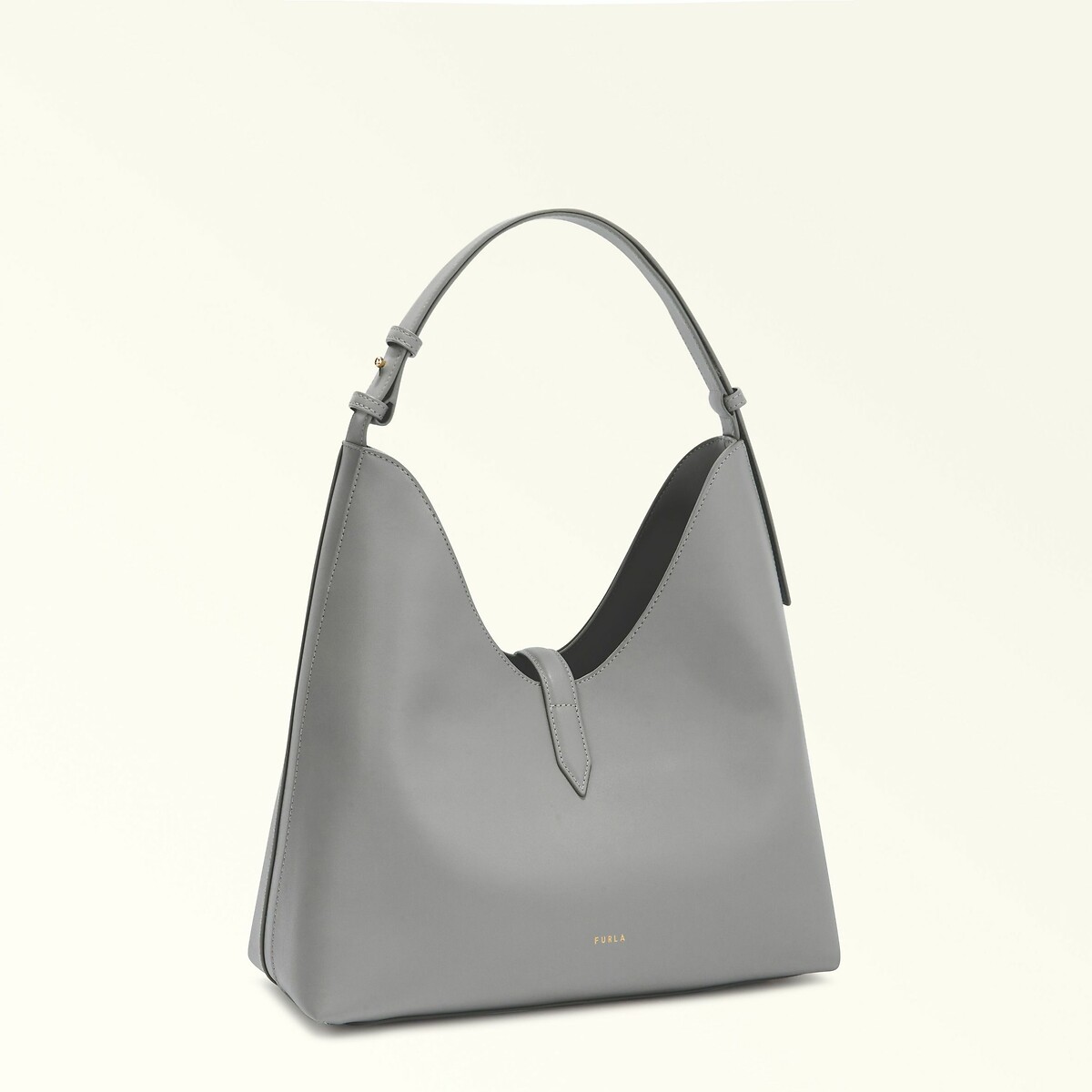 FURLA<br>Bolsa hobo de couro GOCCIA M