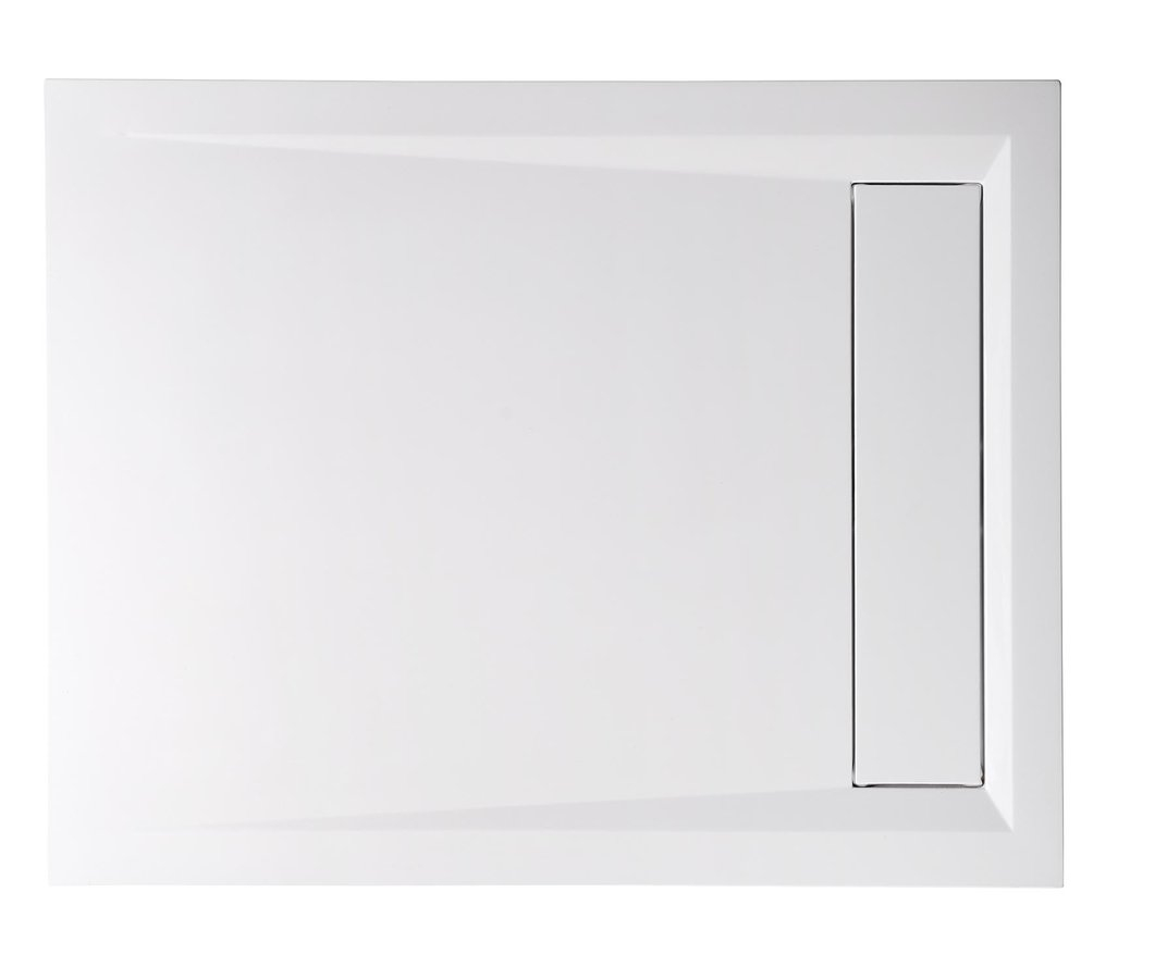 Polysan Varesa rechthoekige douchebak 90x80cm wit