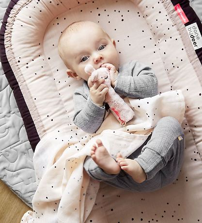 Done By Deer StofBlå - 70x70 - 2-pak - White Dreamy Dots