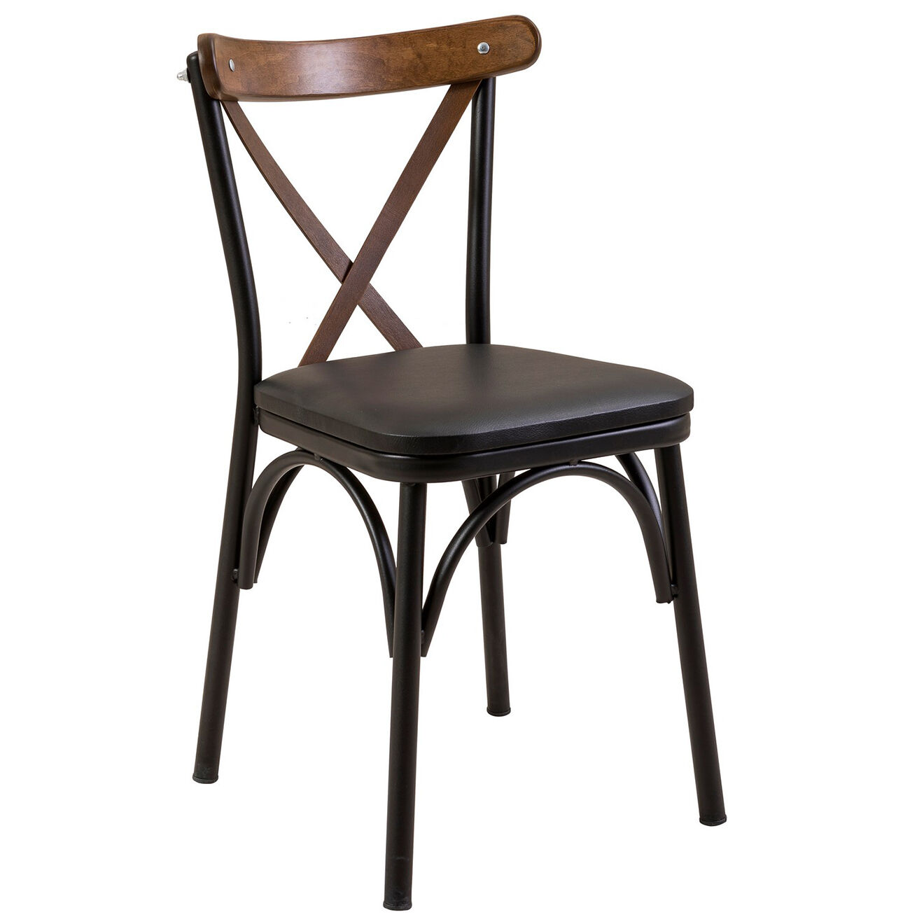 Homitis Table + 2 Chaises + Banc Olv noir