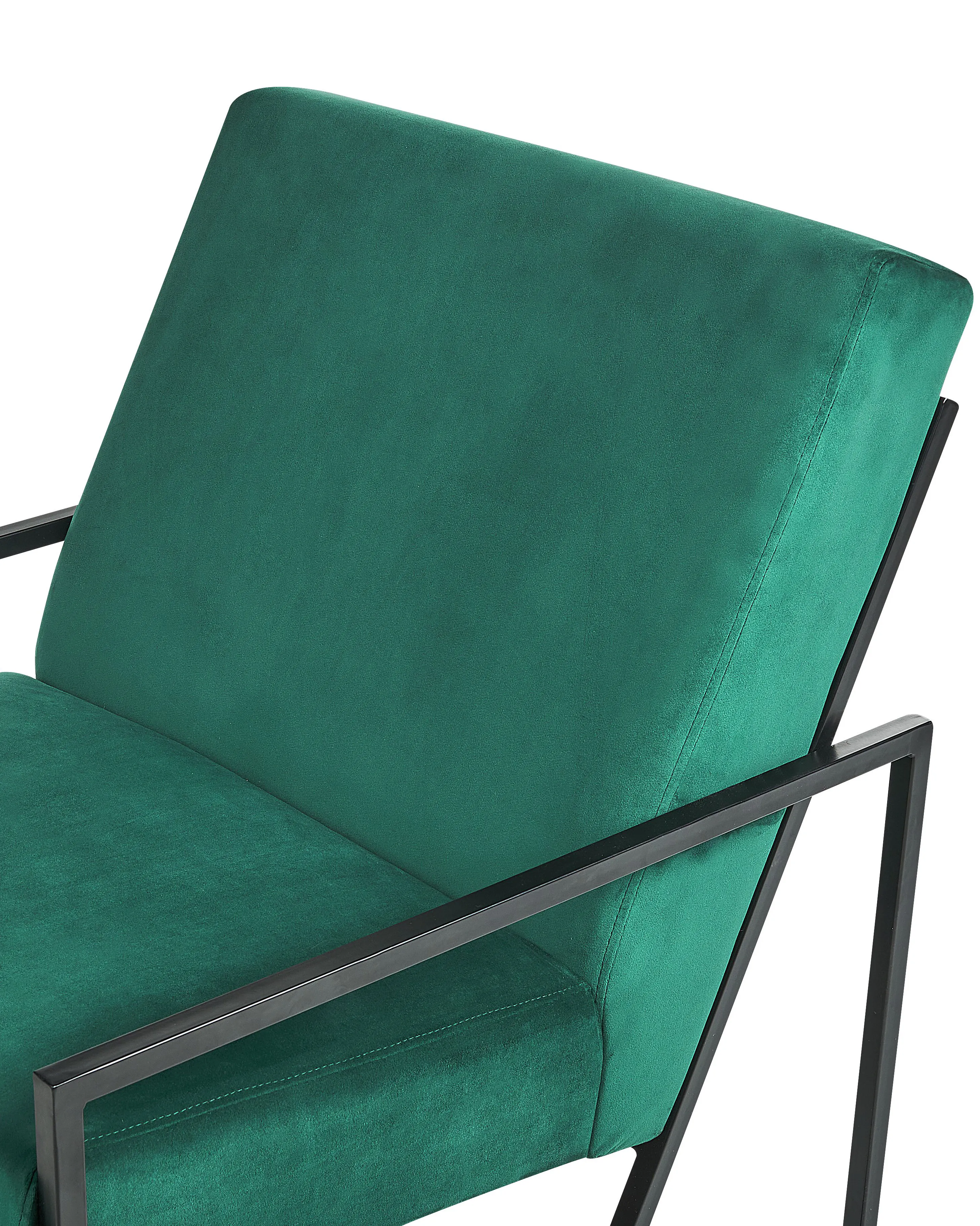 Fauteuil DELARY Fluweel Smaragdgroen