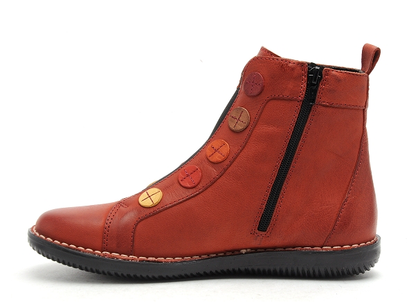 Chacal boots bottine plates femme 6428 orange