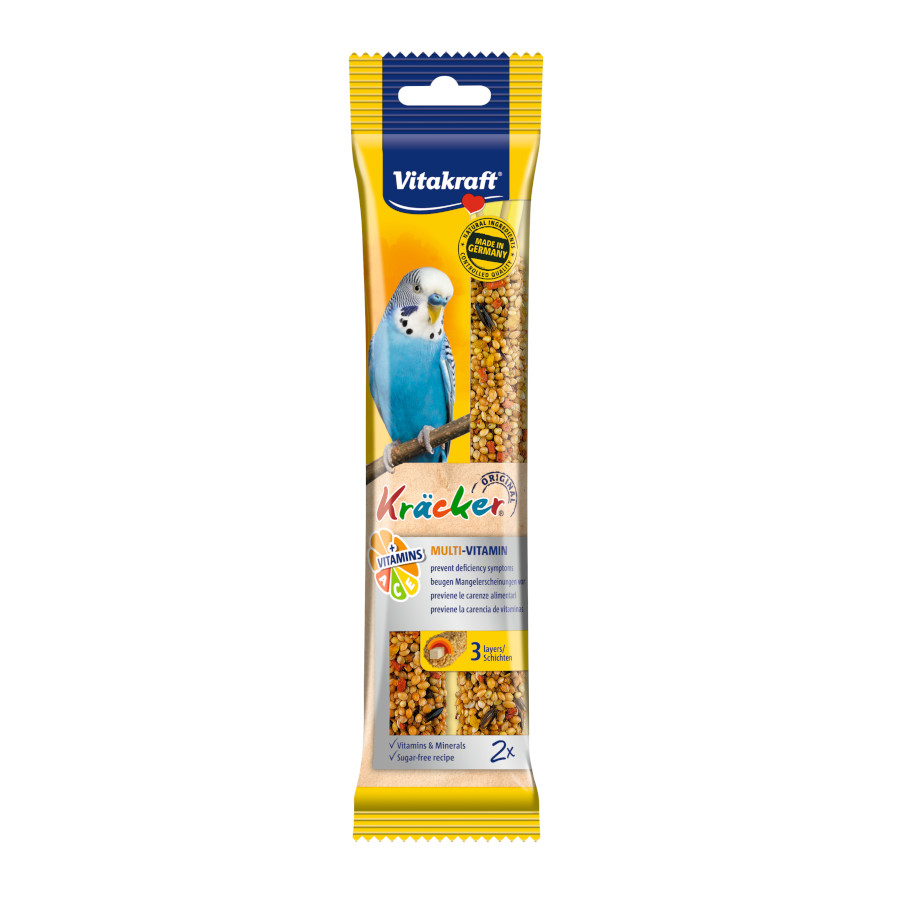 Barras multivitamínicas Vitakraft Kräcker para periquitos