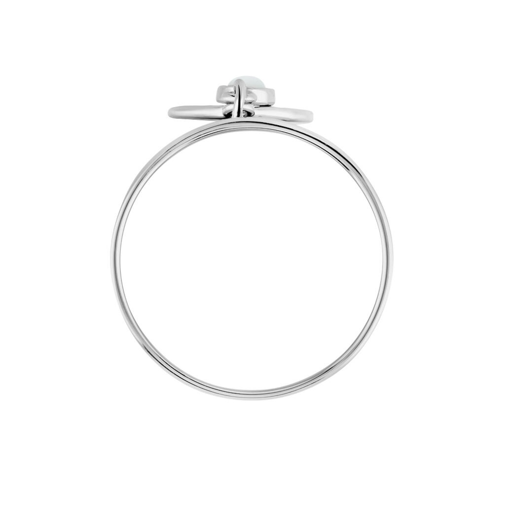Bague Piassina Argent Blanc Nacre