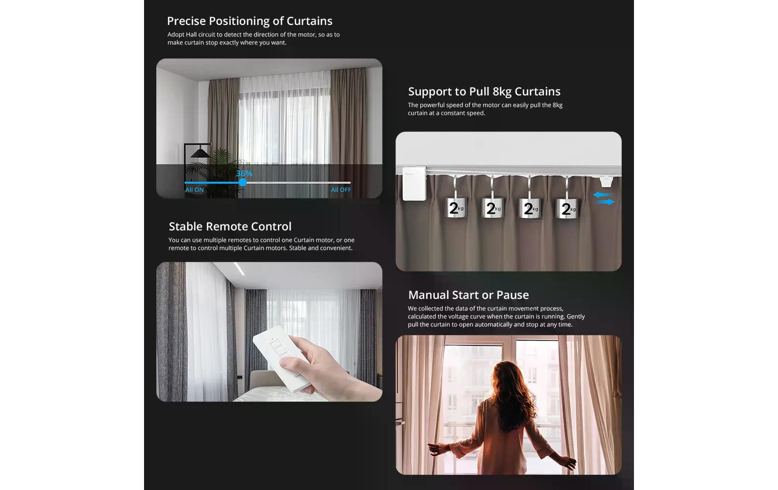 Smart Home Fernbedienung für ZBCurtainIntelligente ZB Vorhangmotor Fernbedienung
