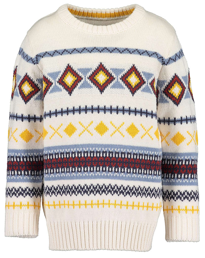 Strickpullover ENJOY LIFE – JAQUARD in offwhite