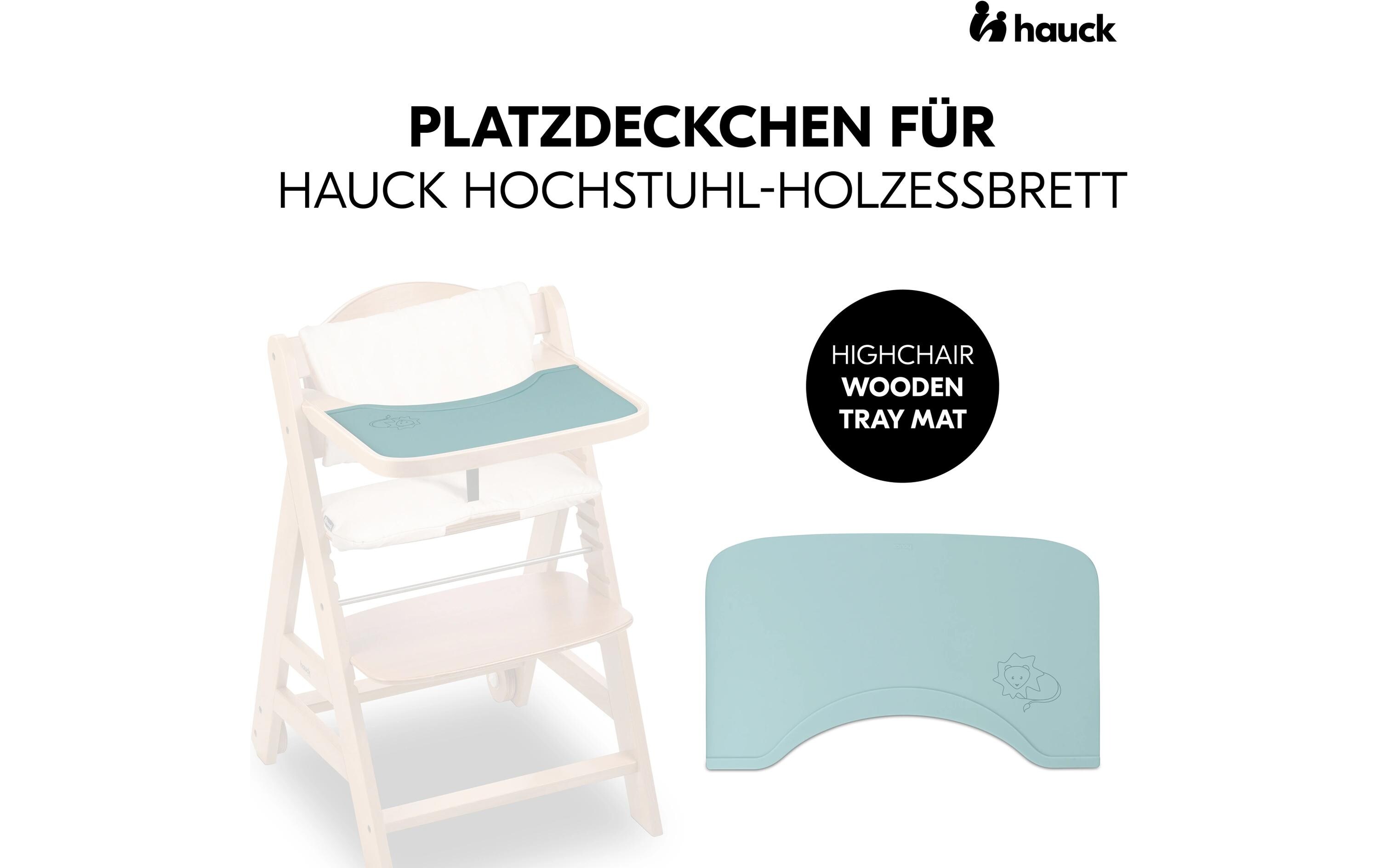 Essbrett-Matte Alpha Wooden Lion MintPlatzdeckchen für Hauck Hochstuhl-Holzessbrett