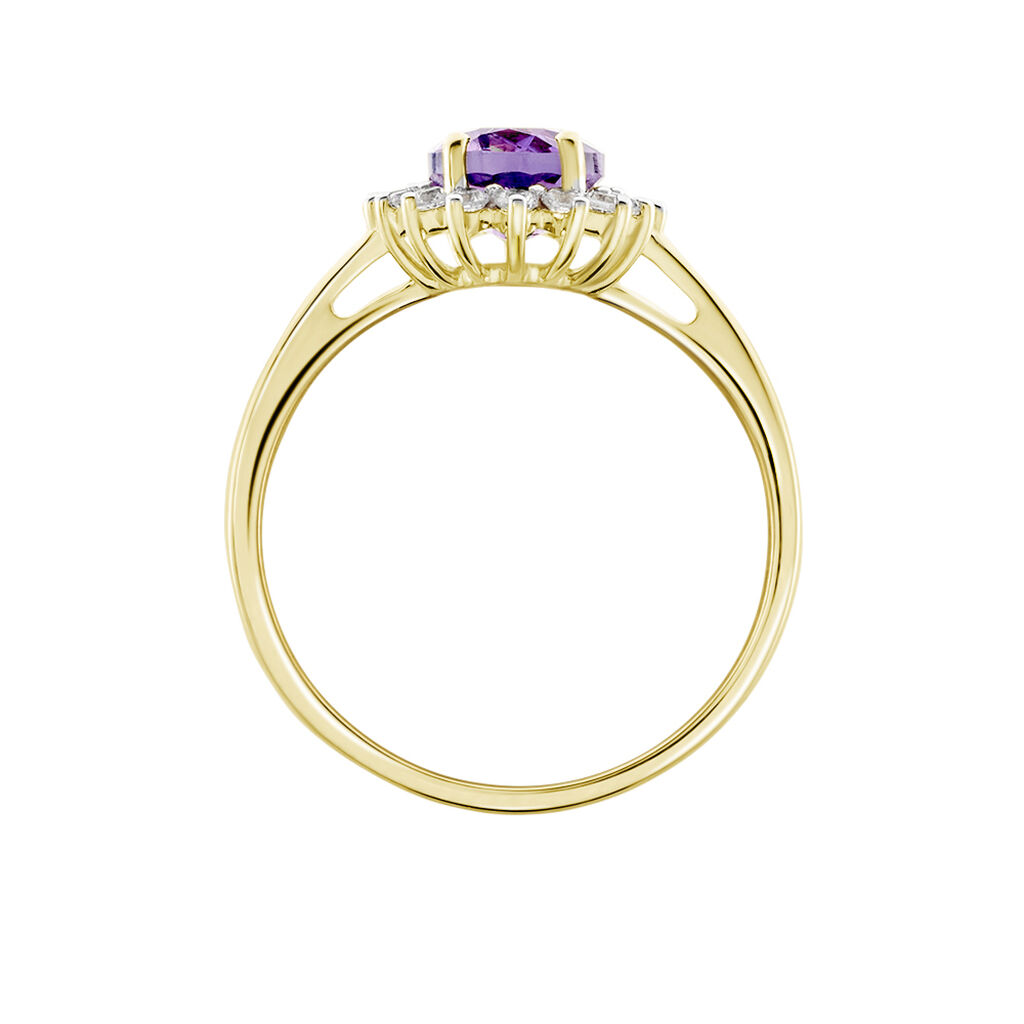 Bague Trick Or Jaune Amethyste Et Oxyde