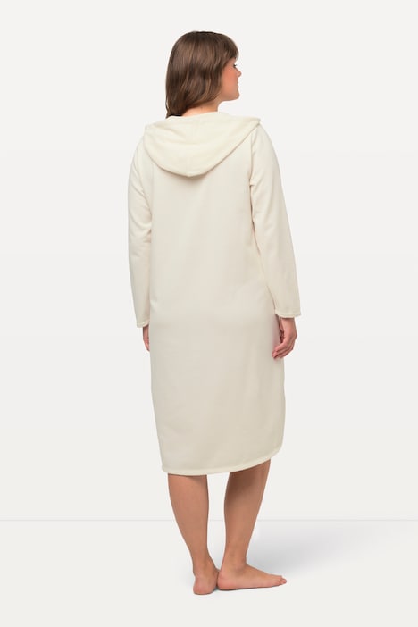 Loungewear-Kleid, kuschelweich, Kapuze, Langarm