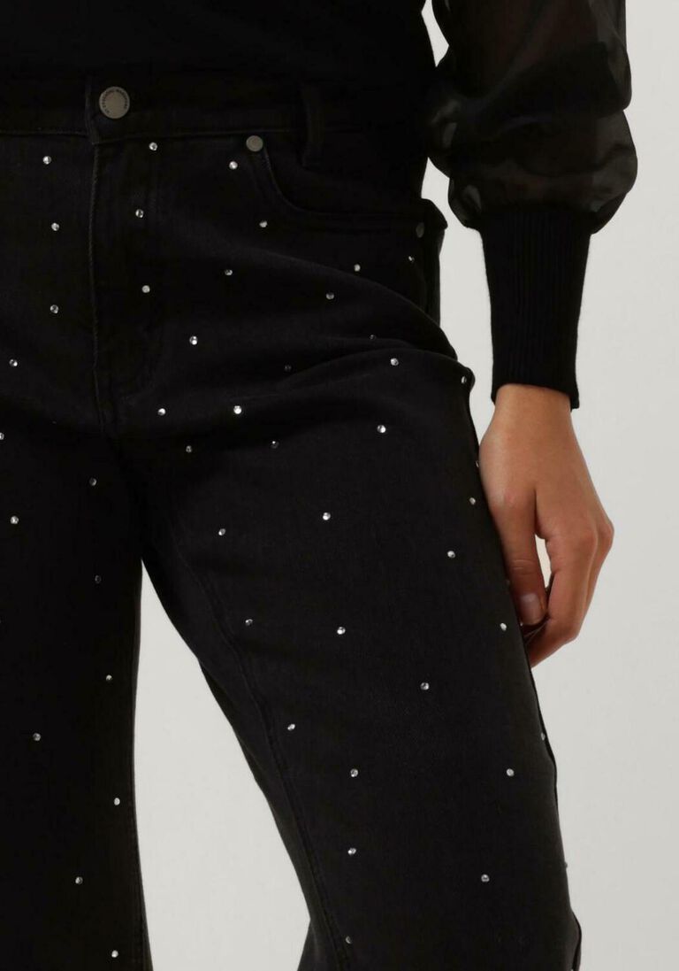 MY ESSENTIAL WARDROBE donkergrijze my essential wardrobe straight leg jeans shademw 155 high straight y