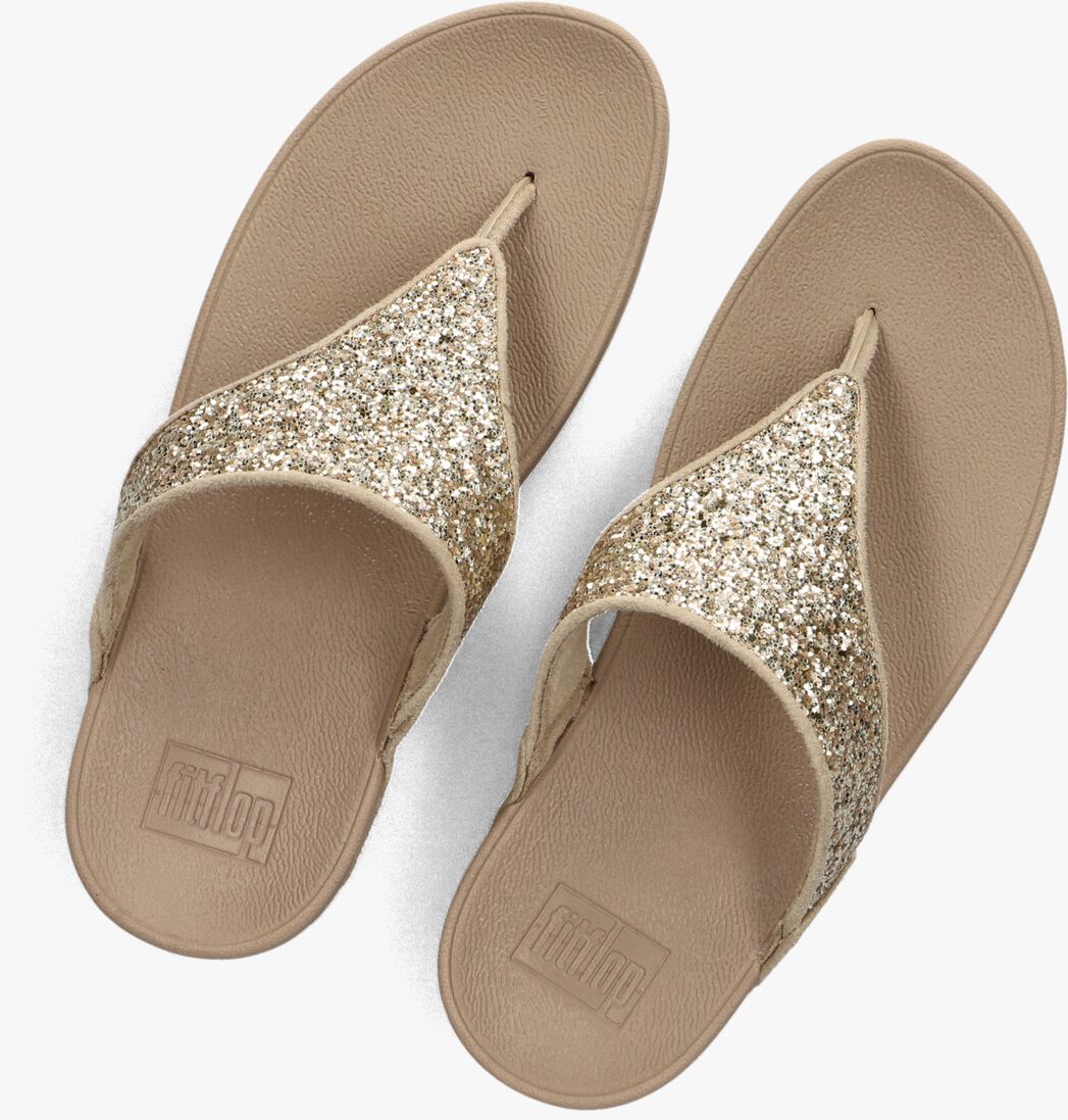 gouden fitflop teenslippers lulu glitter toe-post