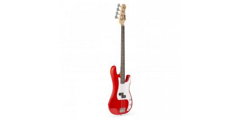 MAX E-Bass GigKit Rot Bass Gitarrenset