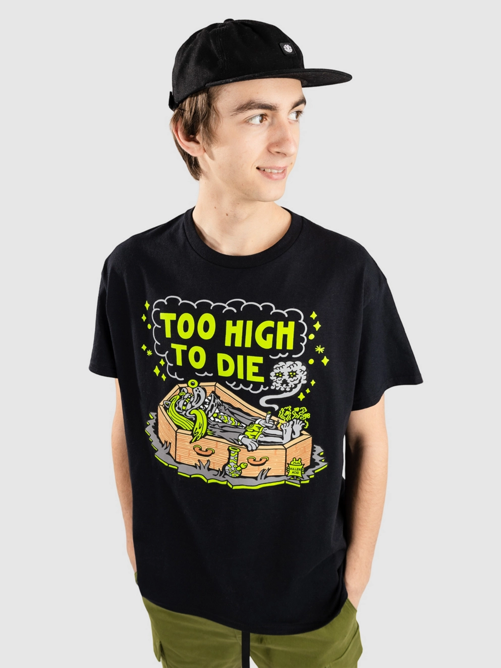 Killer Acid Too High To Die T-Shirt black