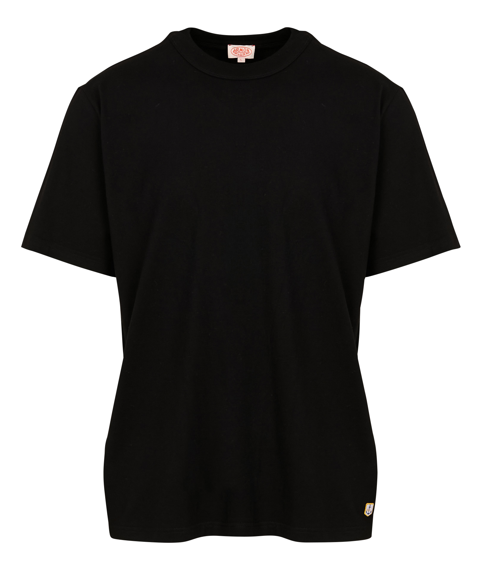 CALLAC - Tee-shirt droit ras du cou en coton bio | Noir