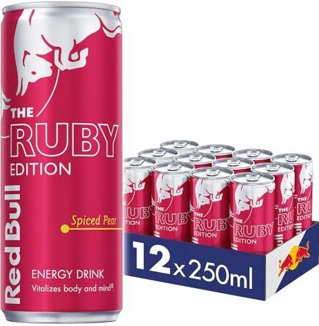 Red Bull Energiedrank Ruby Edition Gekruide Peer 250ml x12