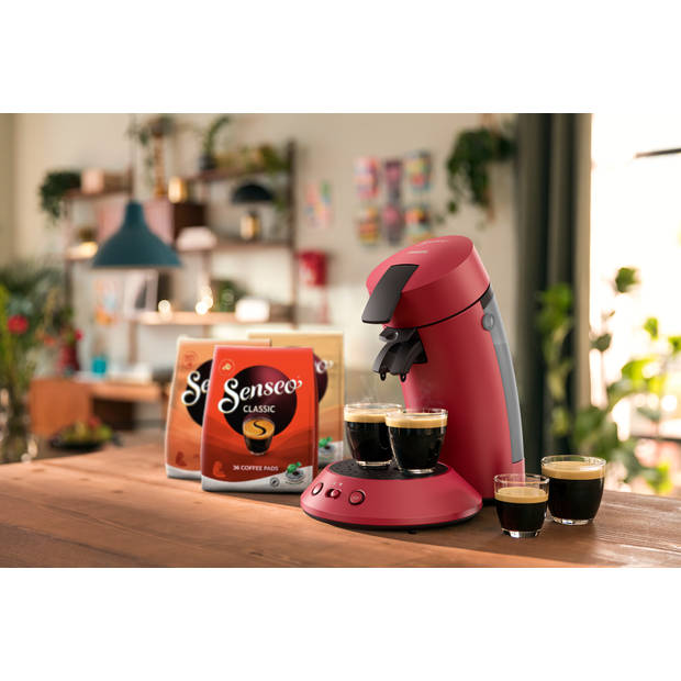 Philips SENSEO® Original Plus koffiepadmachine CSA210/90 rood