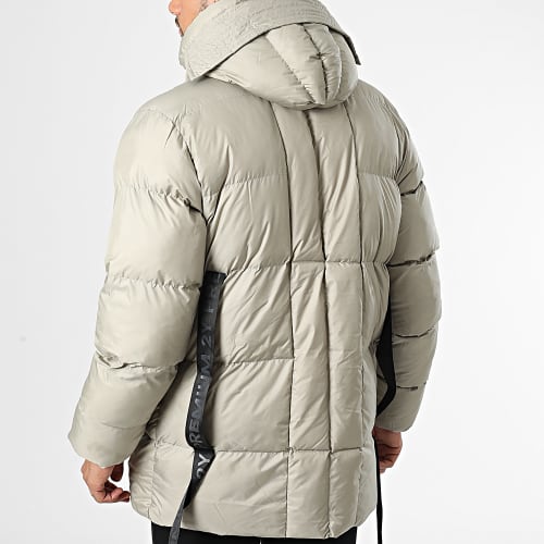 Doudoune Longue Capuche MNT-10024 Beige