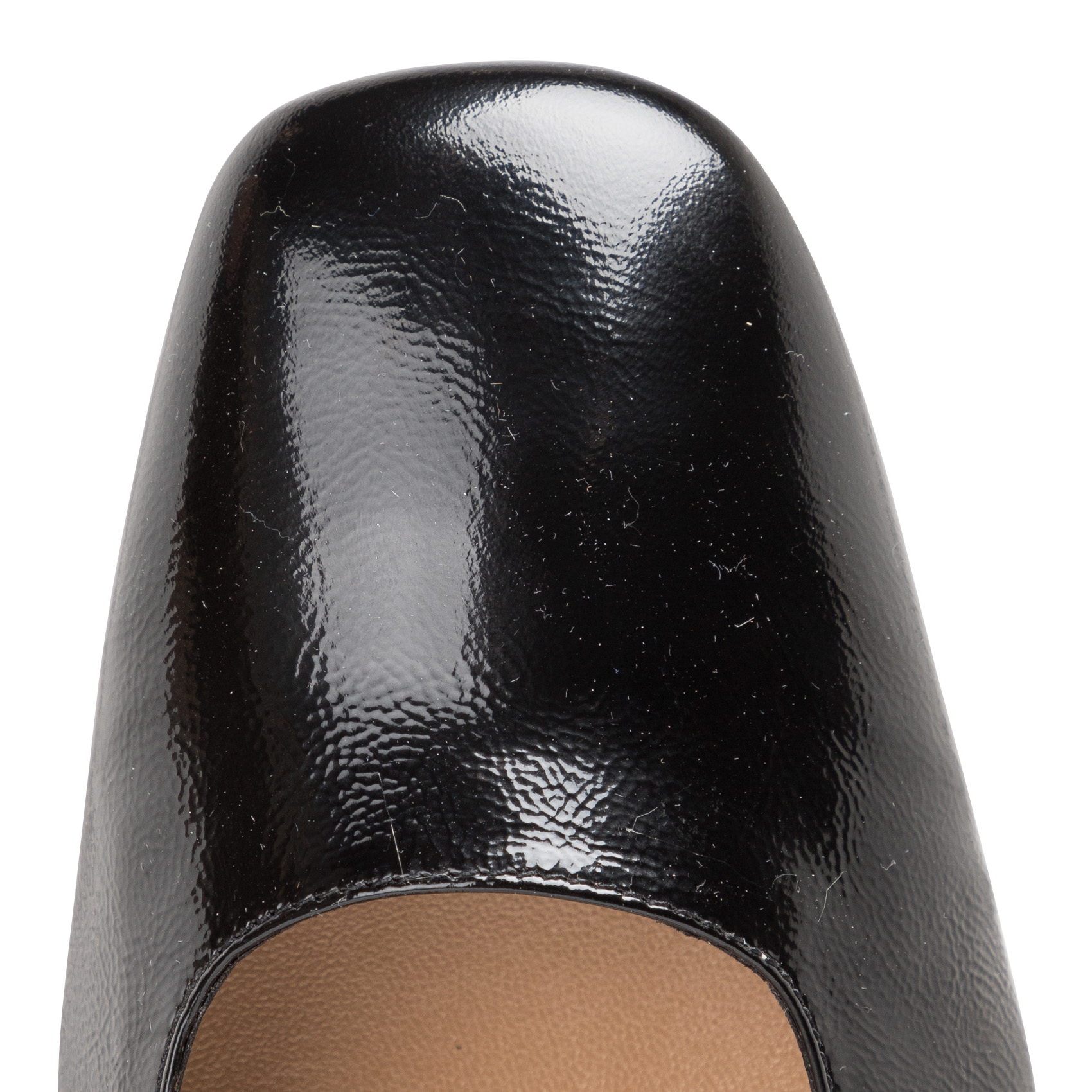 CLARISSA - Babies slingback en cuir verni | Noir