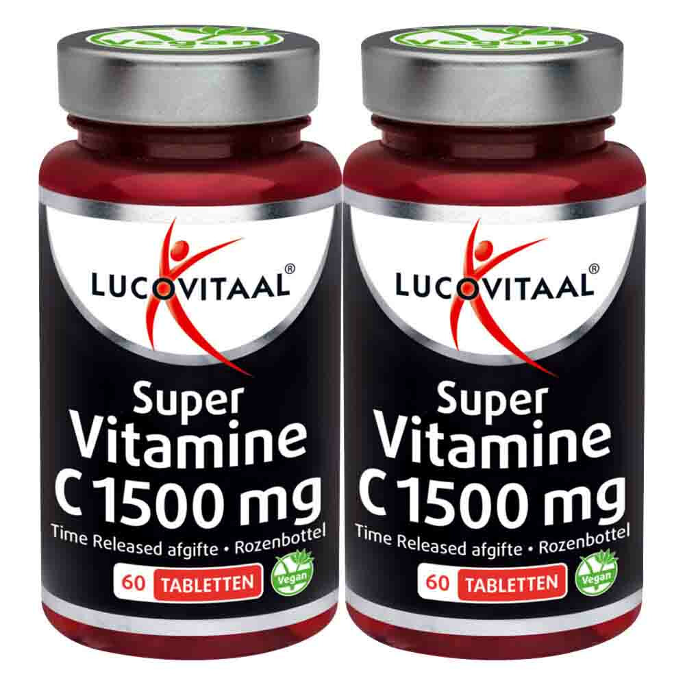 2x Lucovitaal Super Vitamine C1500 Time Released60 tabletten