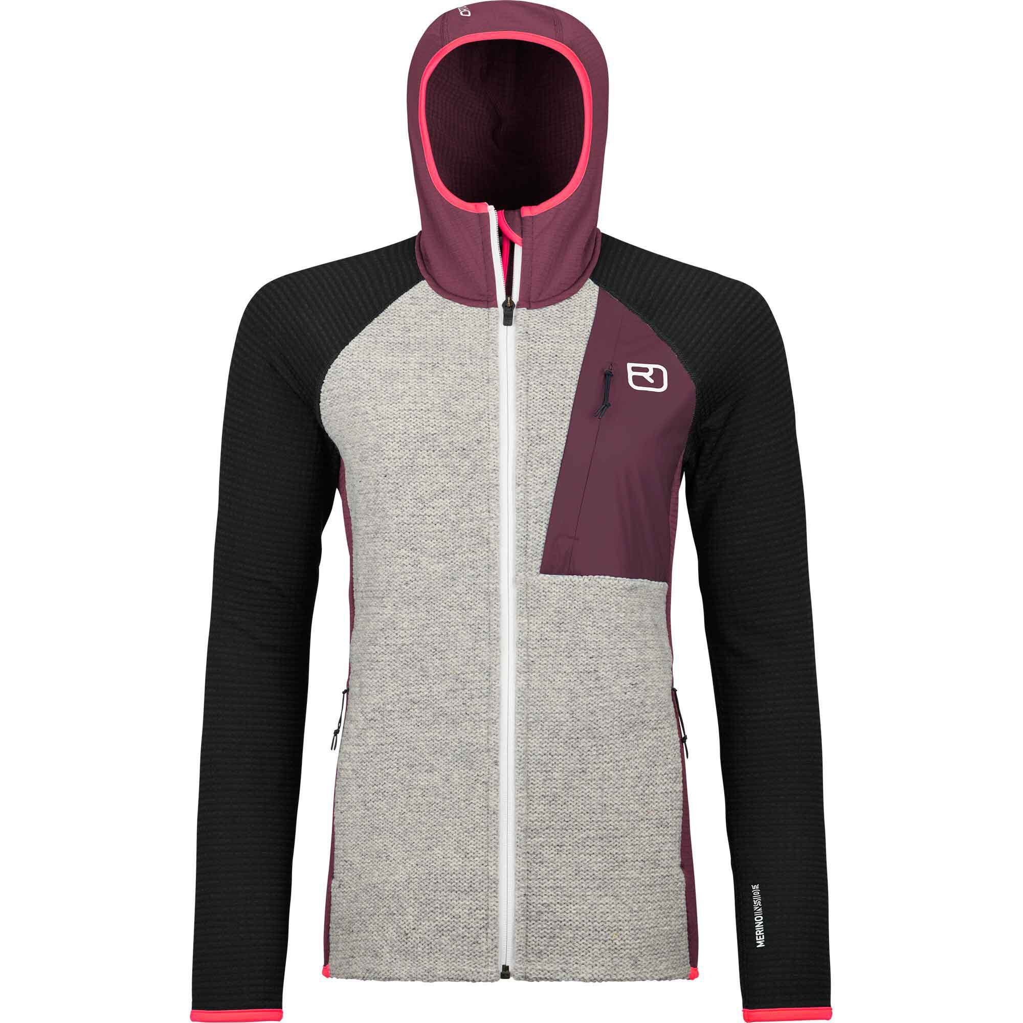 OrtovoxFLEECE GP CLASSIC KNIT HOODY W