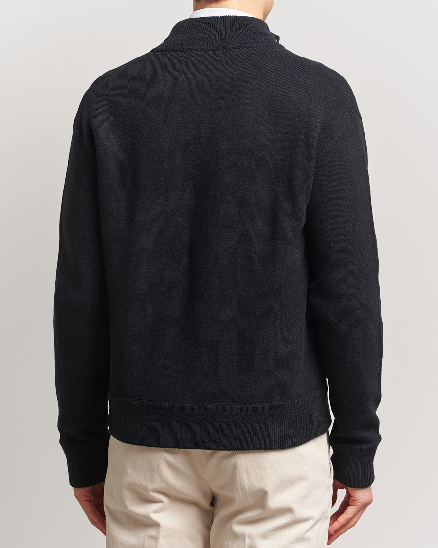Polo Ralph Lauren Wool Blend Cardigan Polo Black