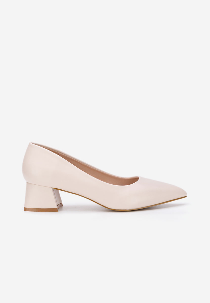 Chaussures à petit talon beige Alleva V2