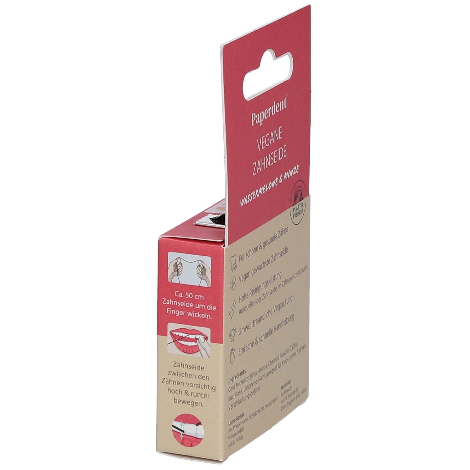 Paperdent® Zahnseide vegan Wassermelone Minze