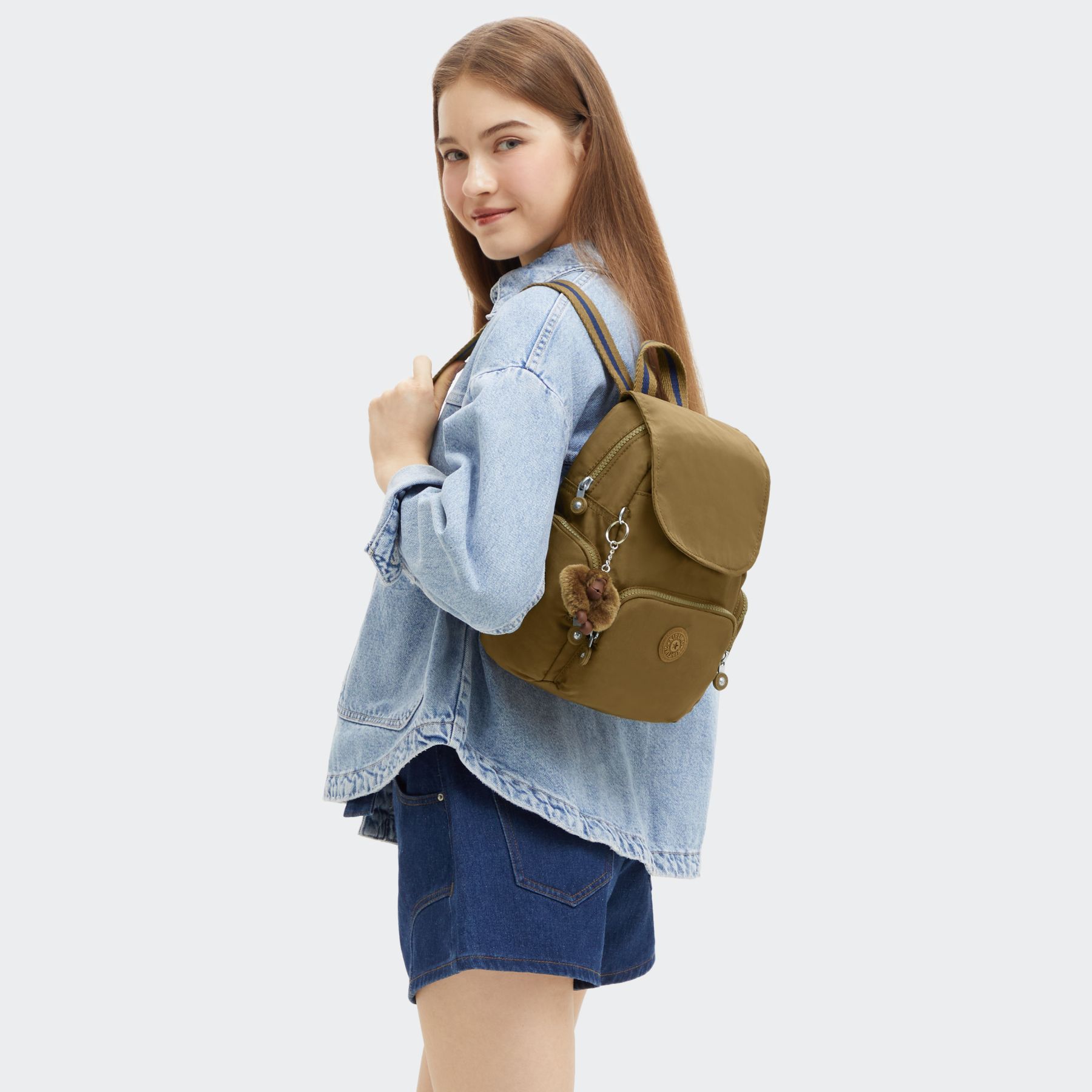 CITY ZIP MINI Mini sac à dos avec bretelles ajustables - Dry Laurel