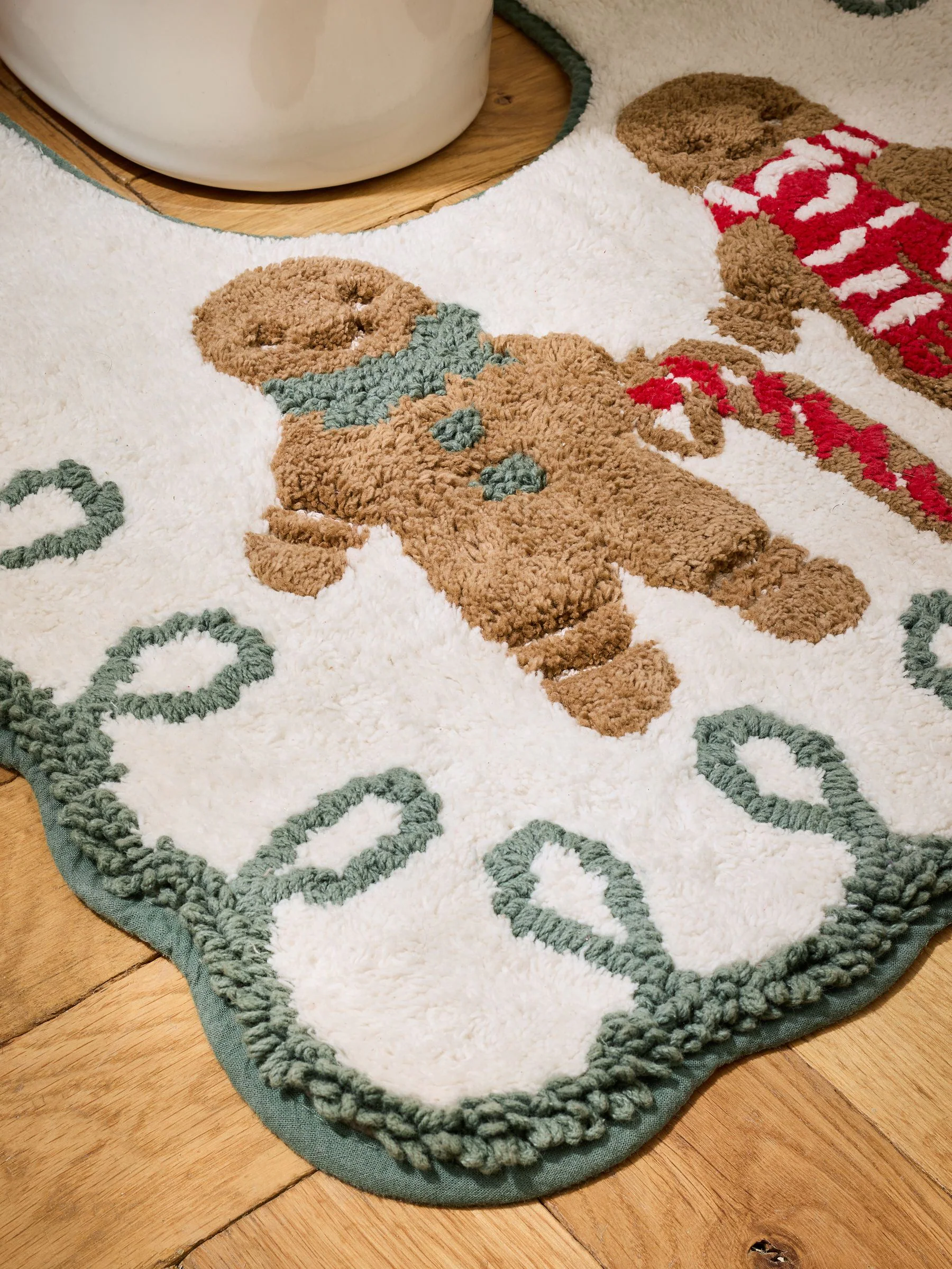 Kerstmis peperkoek 100% katoenen badmat
