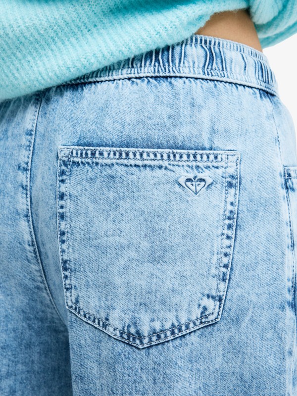 Saltwater Mid Sunbleached Jean coupe ample Bleu Femme