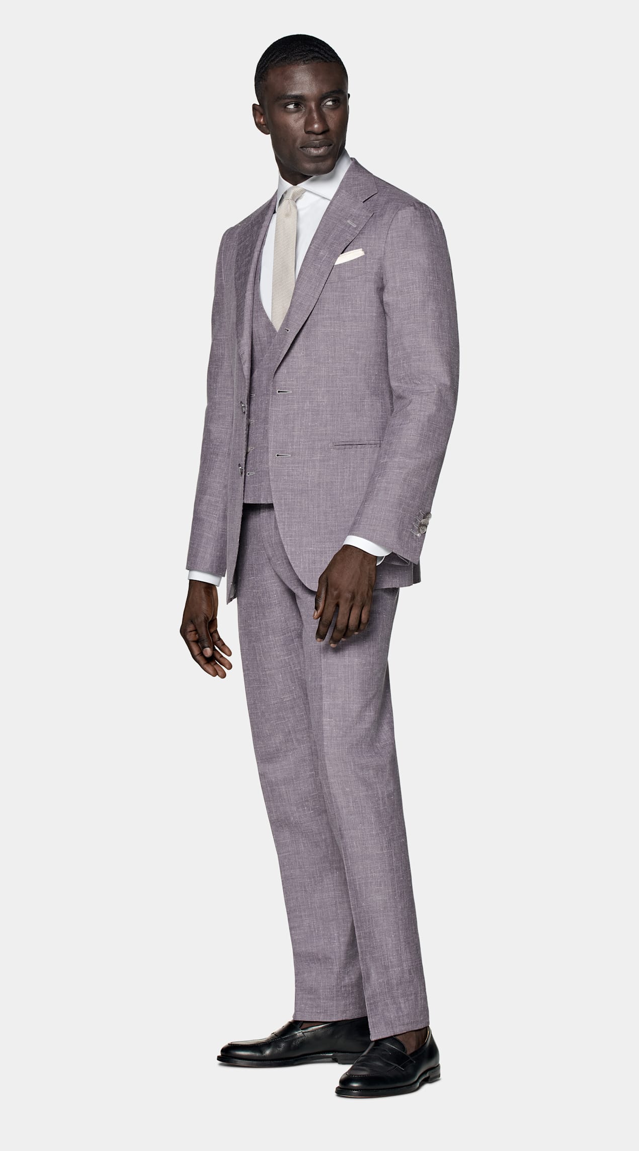 Costume trois pièces Lazio coupe Tailored violet