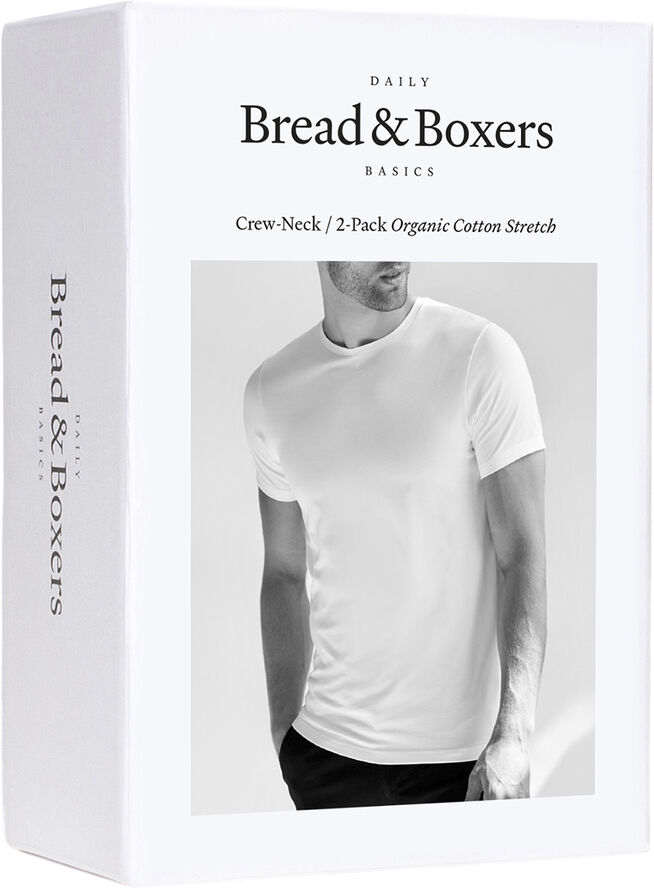 Bread & Boxers Crew-Neck 2-pack Black