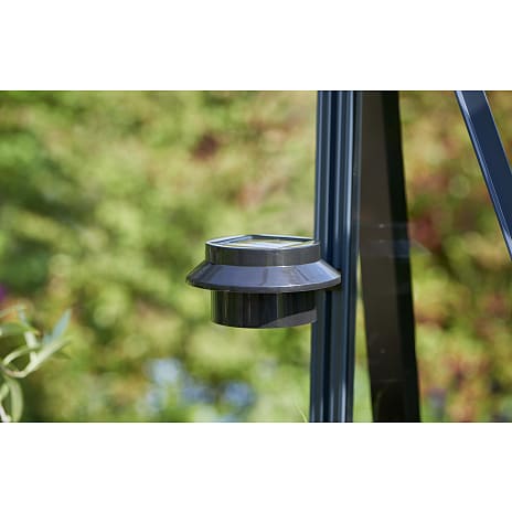 Solar LED lampe - sort