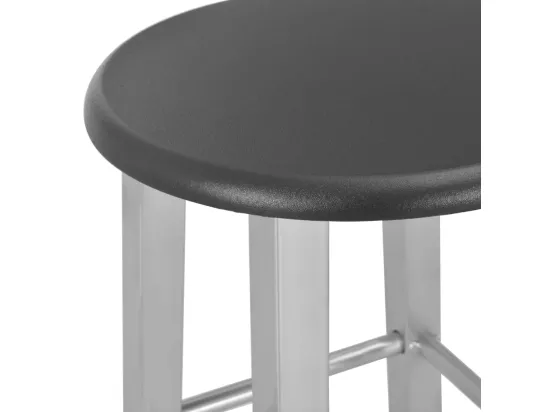 Ensemble de bar 3 pcs Bois et acier Noir