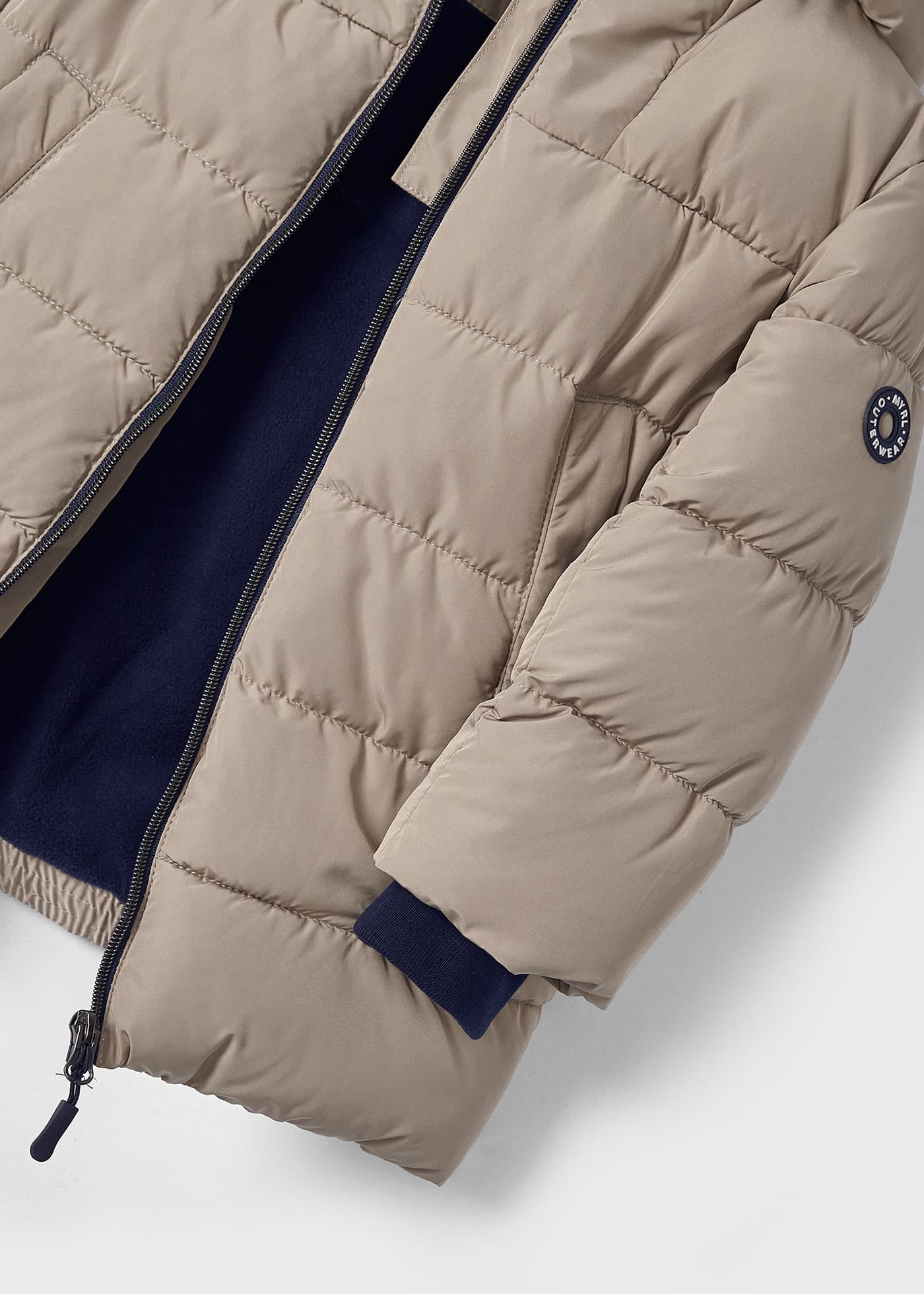 Jaqueta bomber longa para meninos