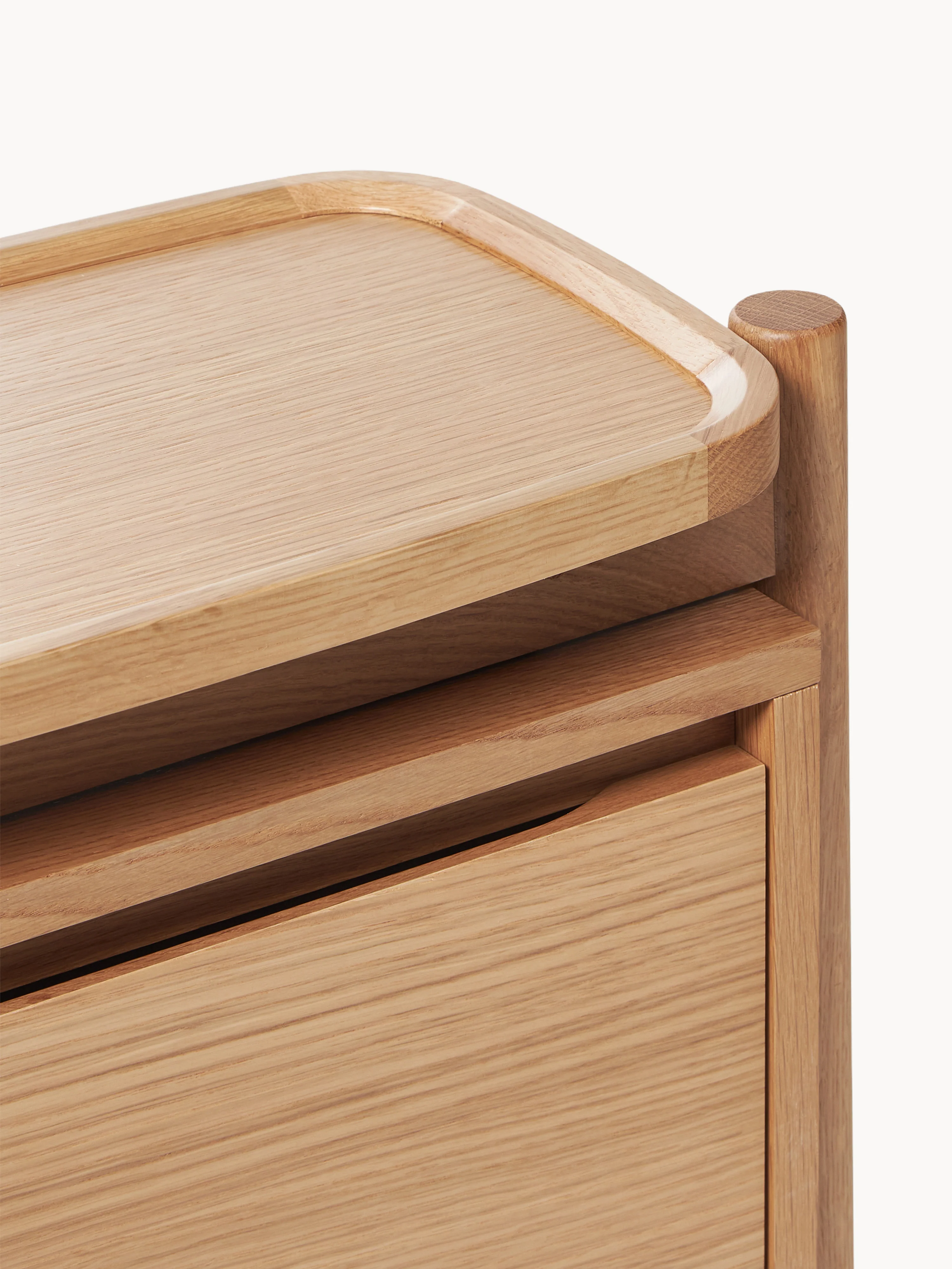 Houten schoenenkast Libby met opvouwbare planken