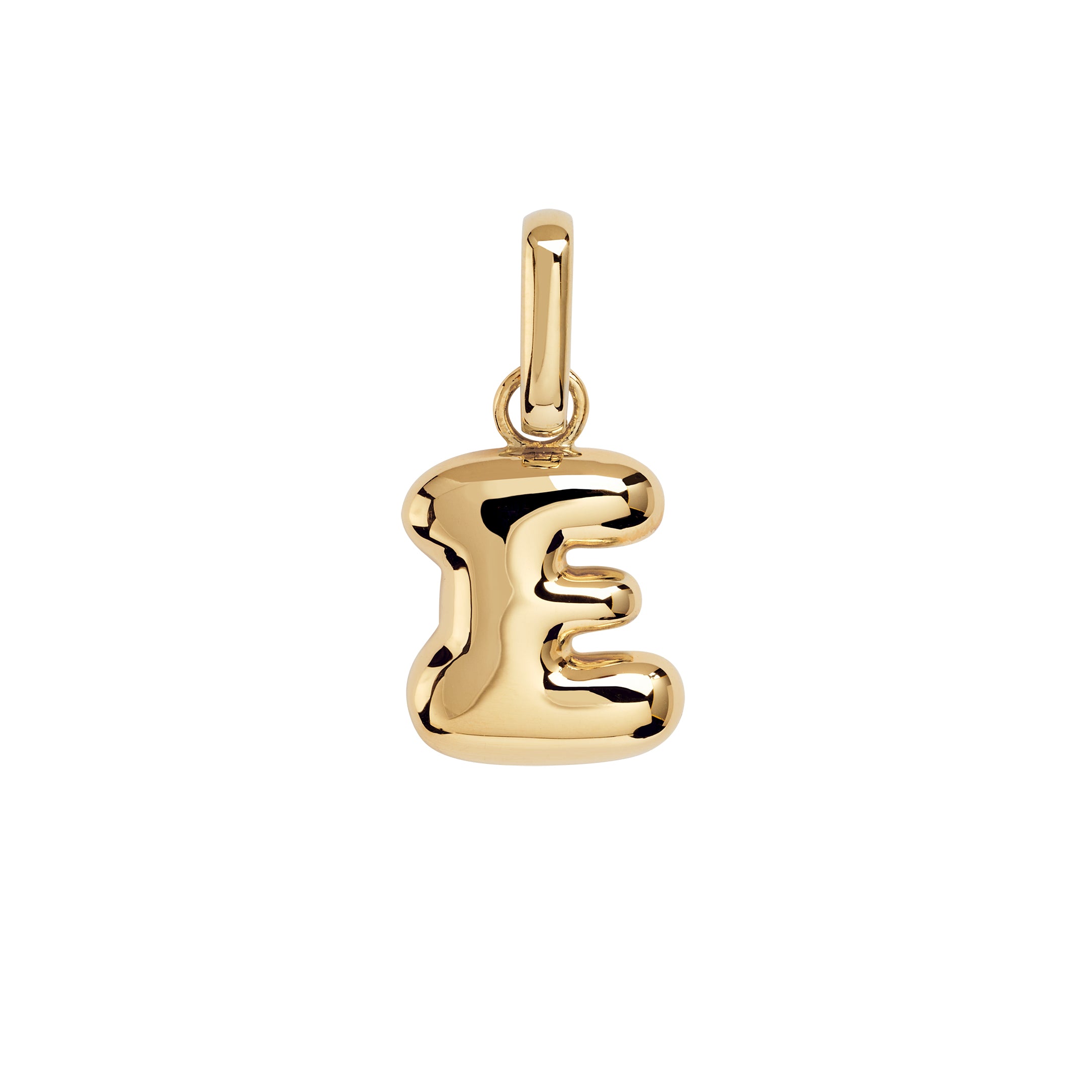 Camille Brinch  Puffer Letter Charm vedhæng - forgyldt