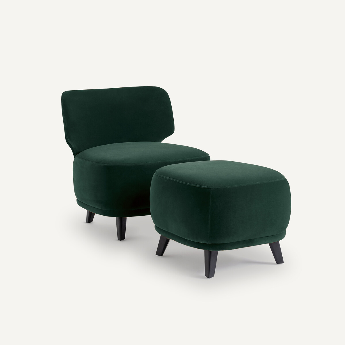 AM.PM<br>Fauteuil XL veludo Odalie, design E. Gallina