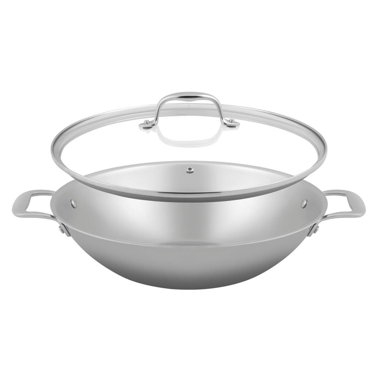 Green Cooking wok med lokk