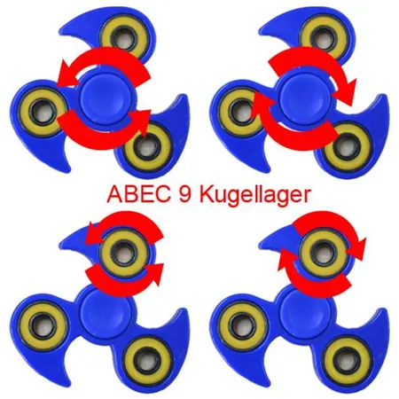 Fidget Spinner Ninja ABEC 9, 1 Stück, 5-fach sortiert