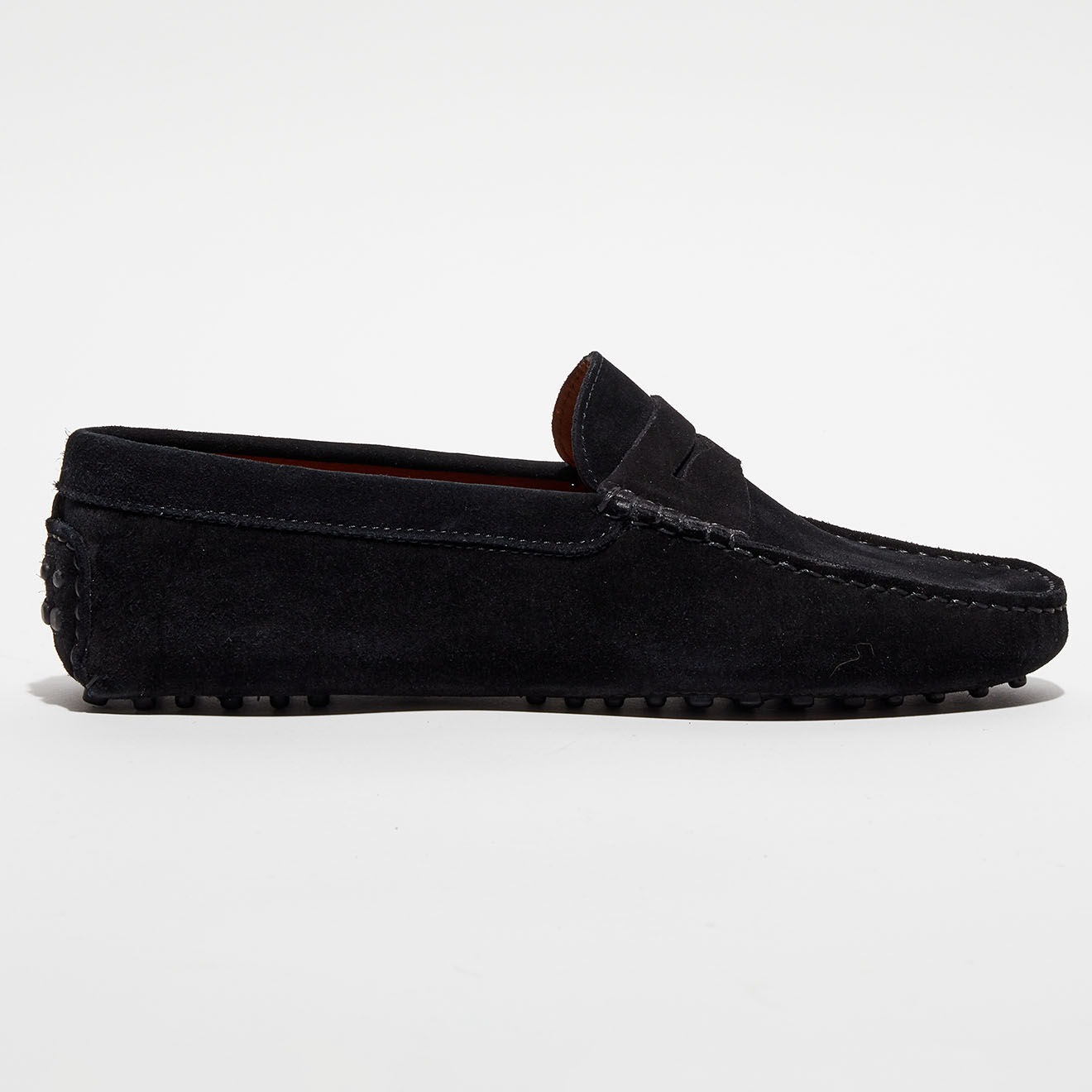 Loafers Mocassins en Velours de Cuir Martin noirs