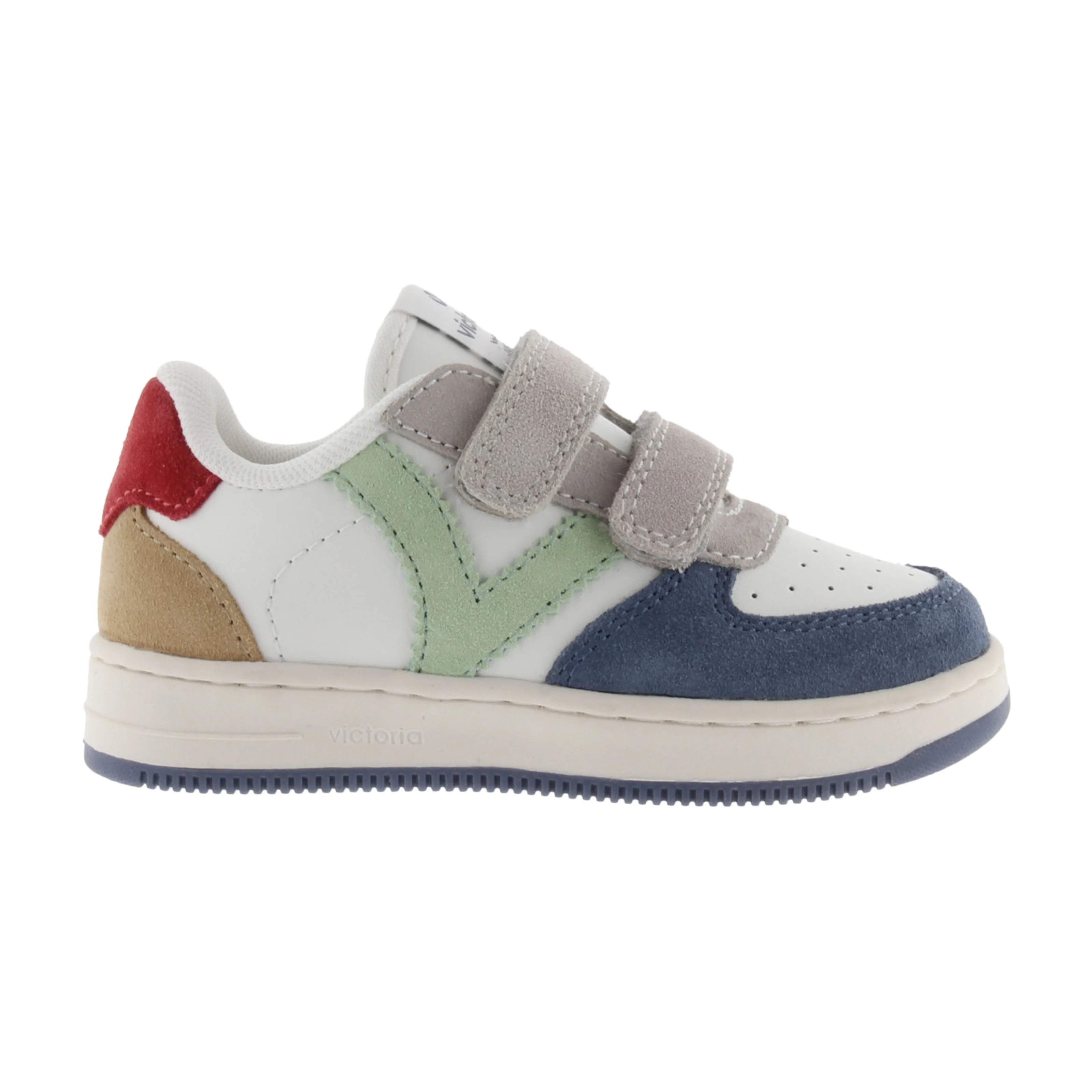 Basket cuir enfant | Bleu