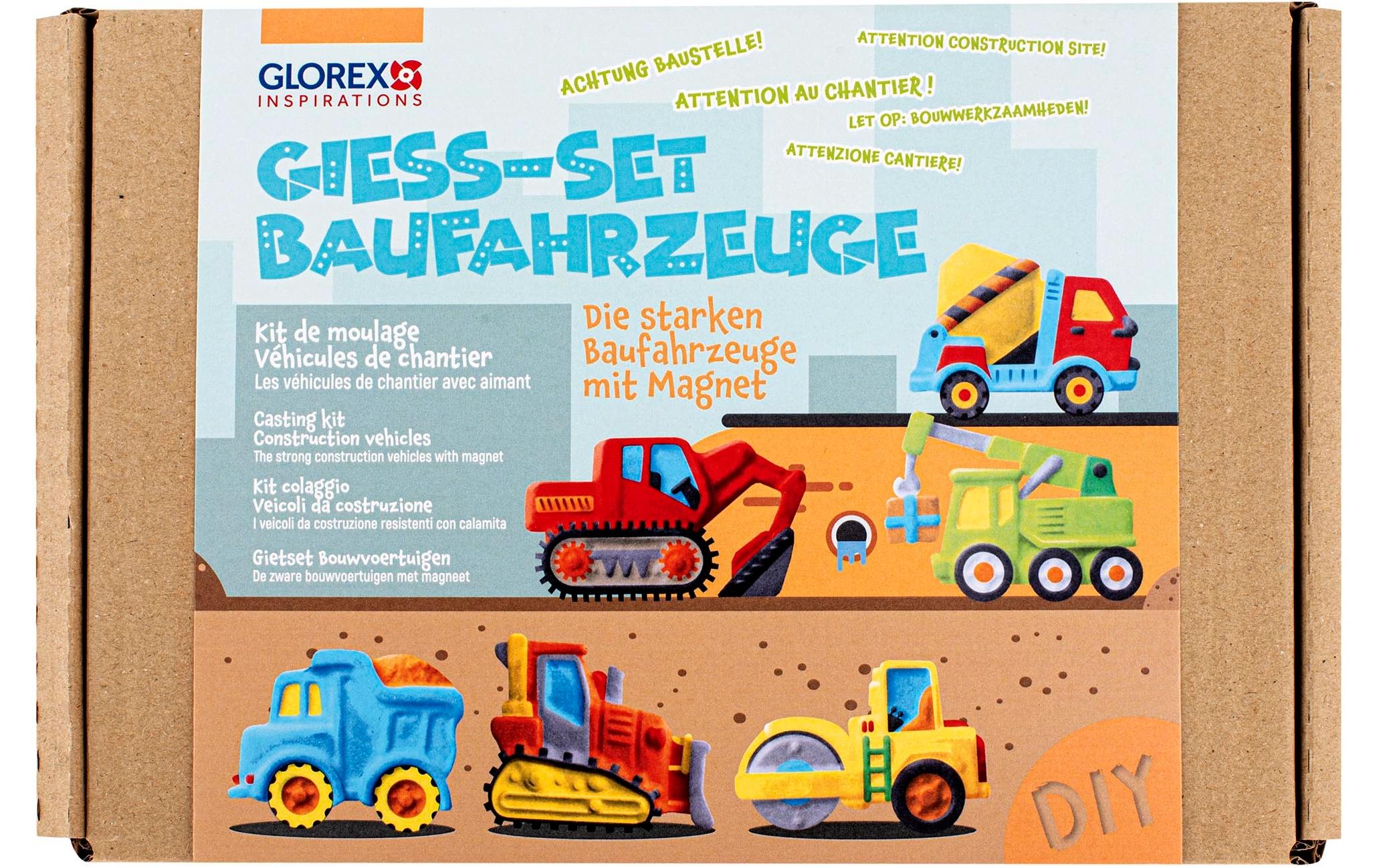 Modellier-Set BaufahrzeugeGiess-Bastelset für Kinder