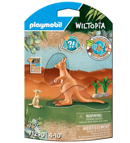 Playmobil Wiltopia - K?nguru m. Unge - 7 Dele - 71290
