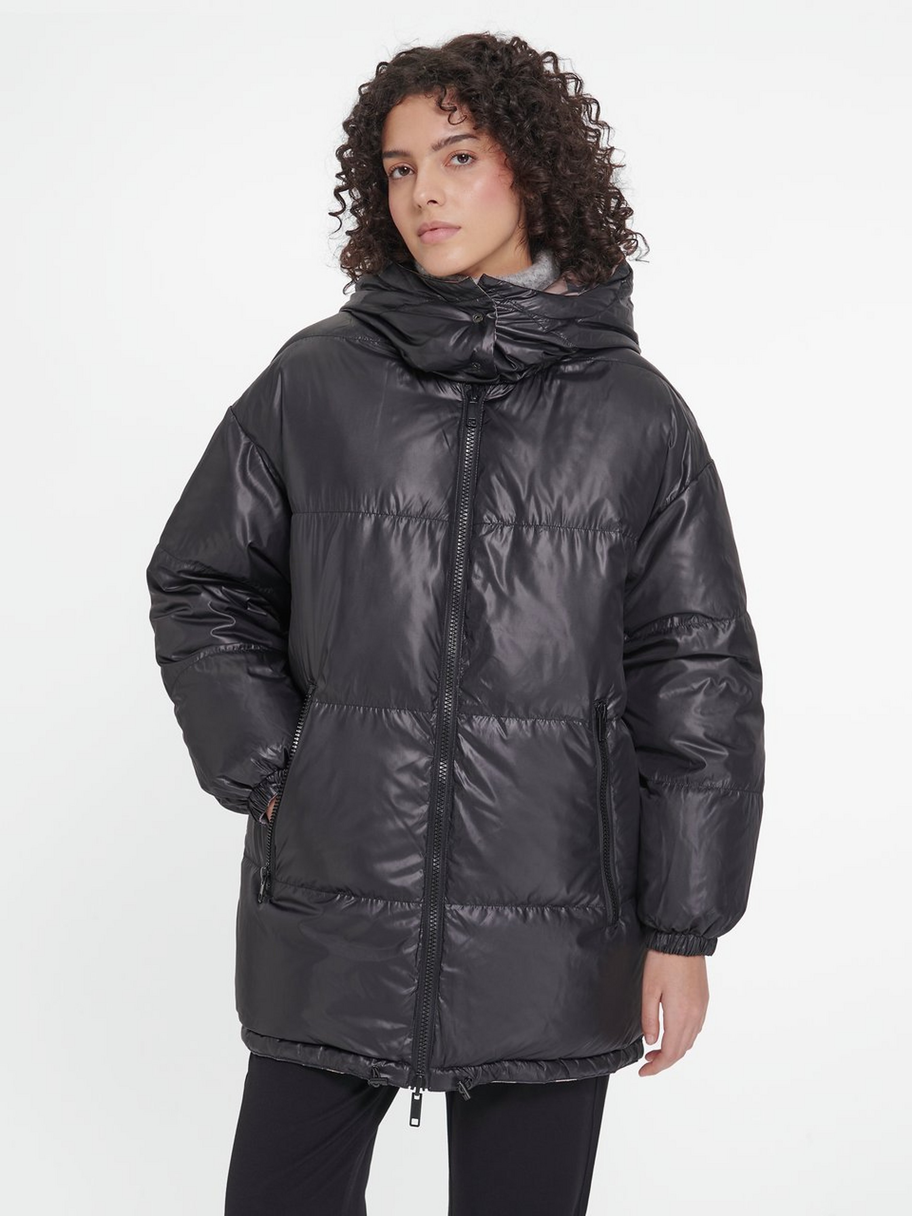 Steppjacke mit Stehkragen