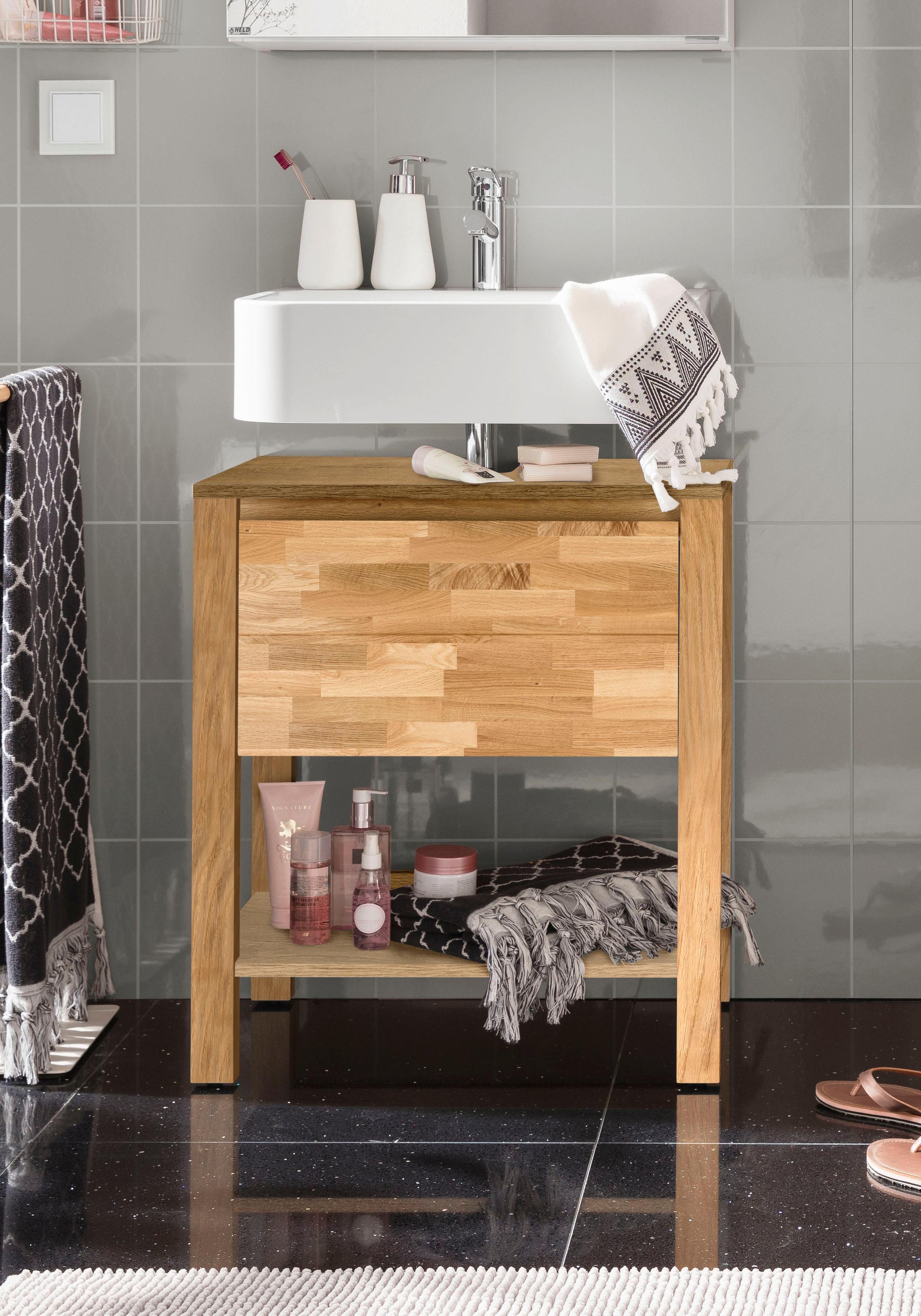 Home affaire Waschbeckenunterschrank »Kaika« Breite 60 cm
