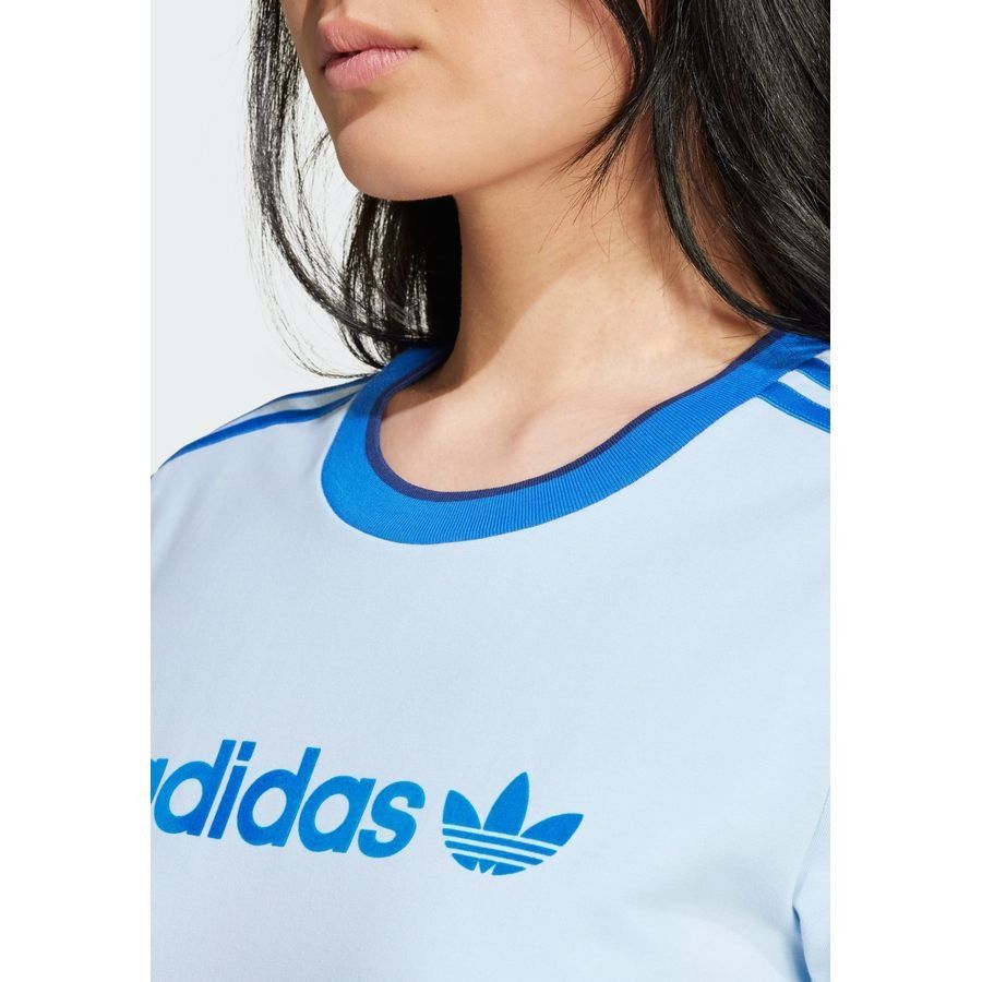 Adidas Original T-shirt 3 bandes coupe slim badge graphique