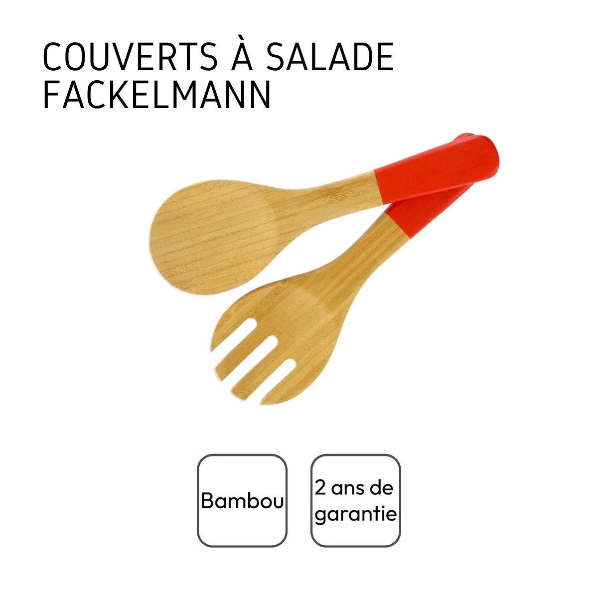 Couverts à salade en bois Wood Edition Fackelmann