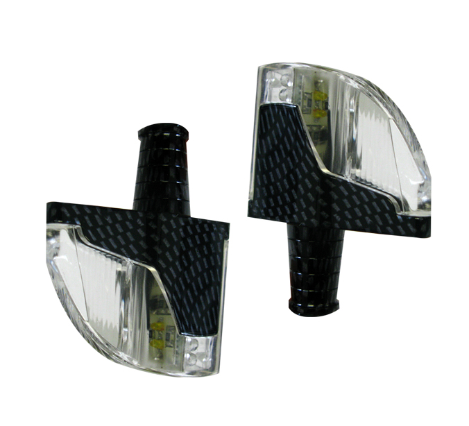 Dafy Moto - Clignotants Mag Led PMx2 Carbone Argent