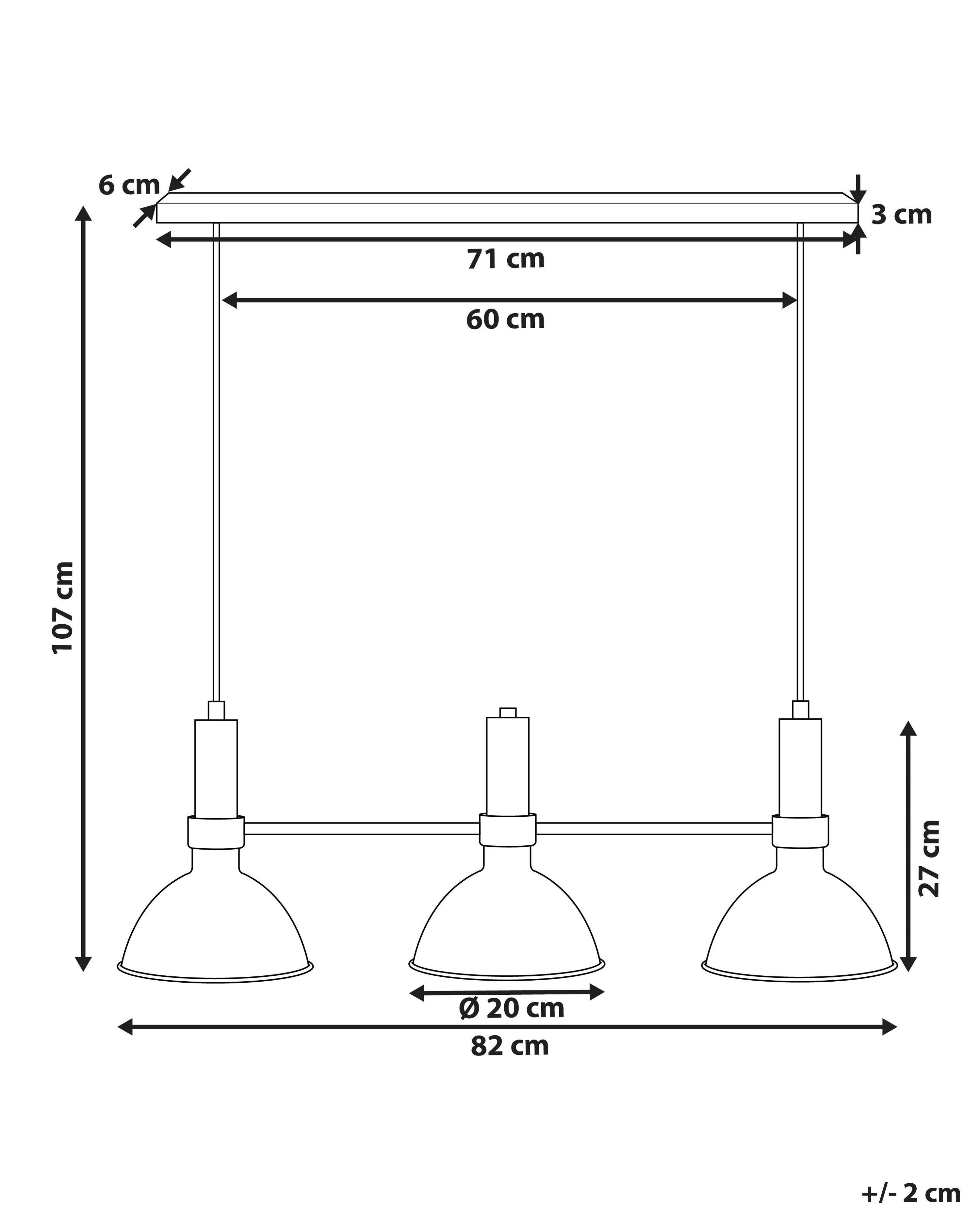 Hanglamp BELES Metaal Zwart